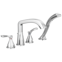 Delta - Four Hole Roman Tub Trim - Lumicoat® Chrome - T4776-PR