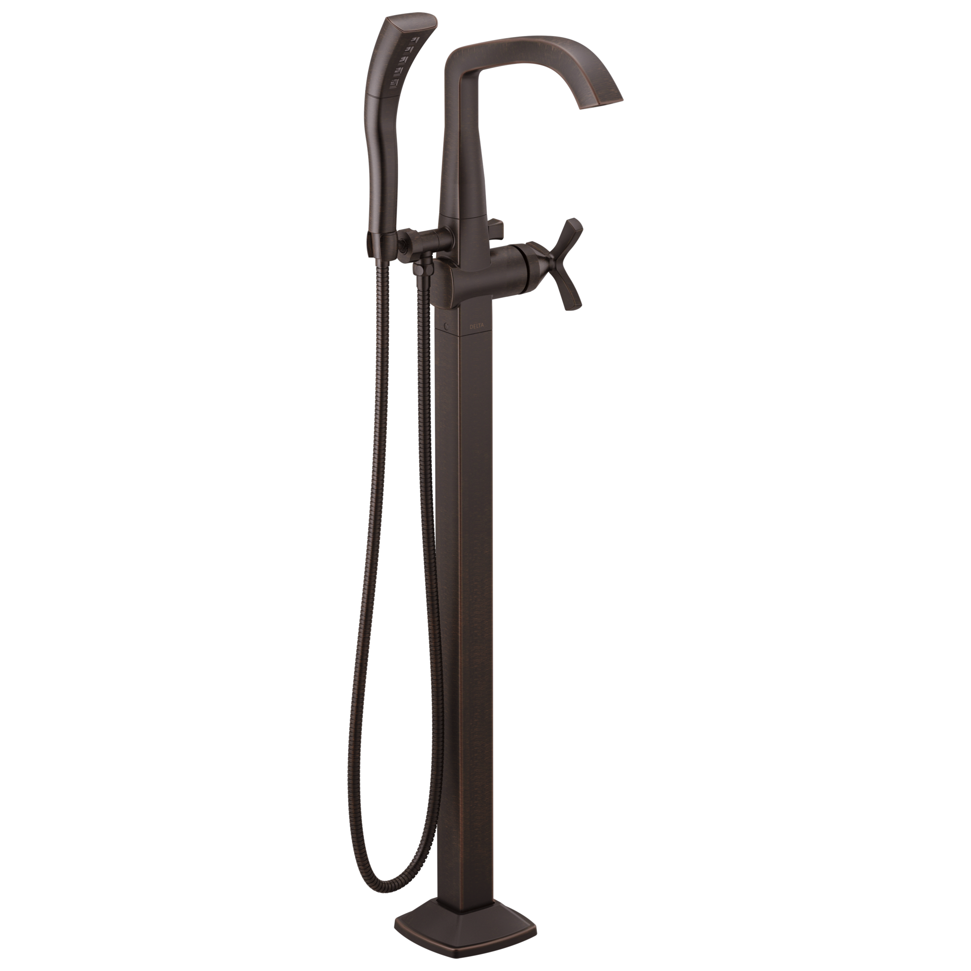 Delta - Single Handle Floor Mount Tub Filler Trim - Venetian Bronze - T47766-RBFL