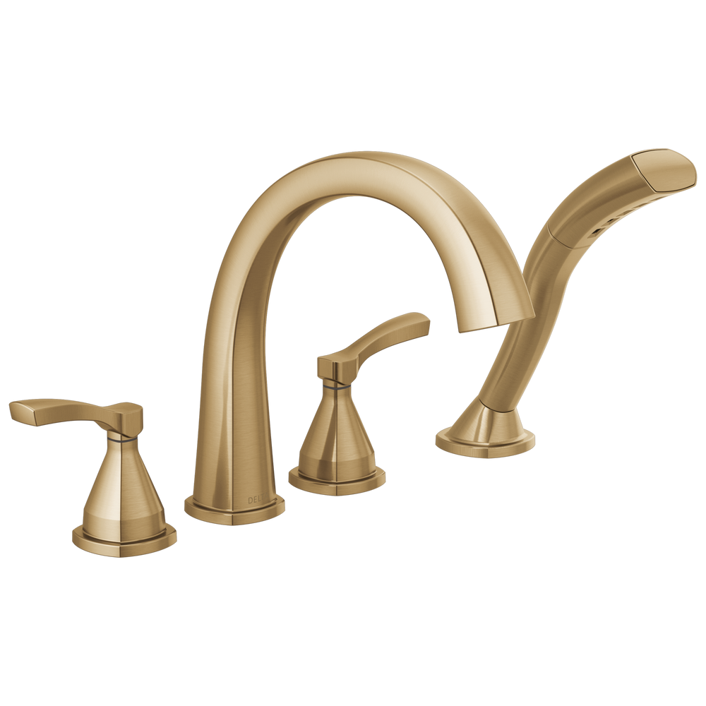 Delta - Four Hole Roman Tub Trim - Champagne Bronze - T4777-CZ