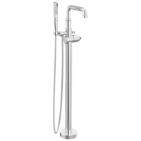 Delta - Floor Mount Tub Filler Trim- Less Handle - Lumicoat® Chrome - T4784-PR-LHP-FL