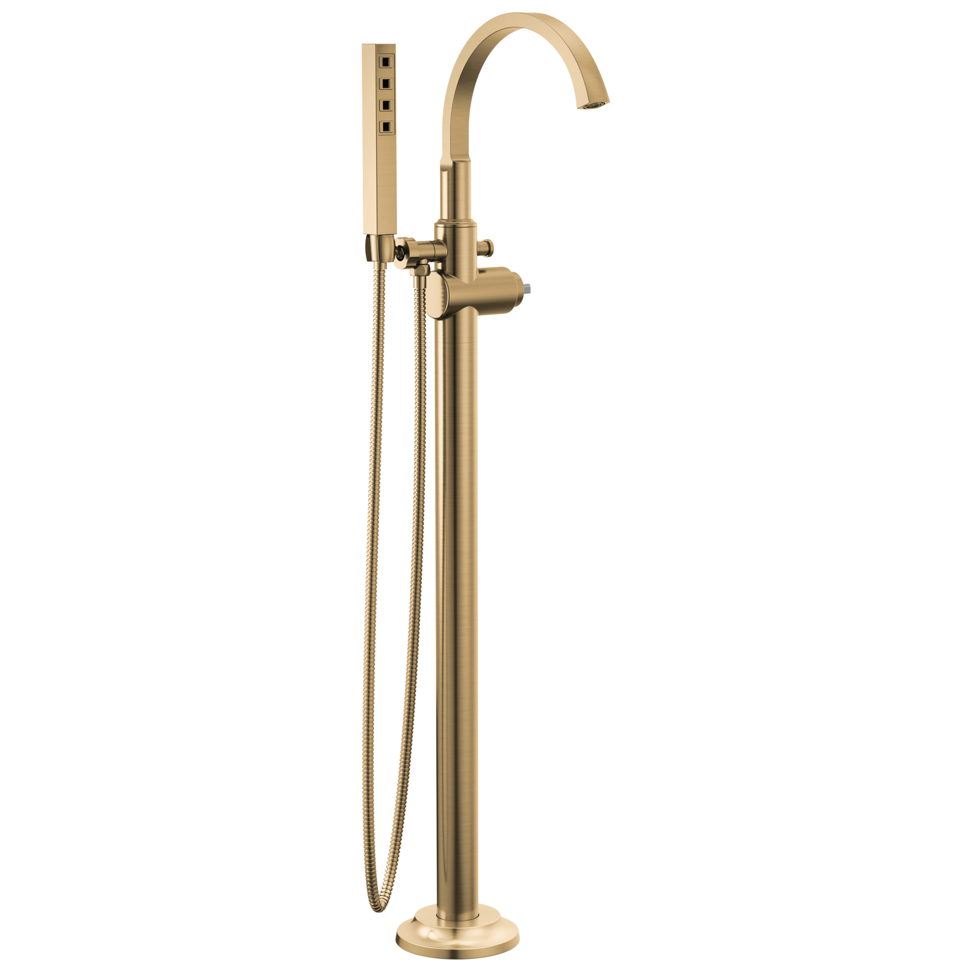 Delta - Floor Mount Tub Filler Trim - Lumicoat® Champagne Bronze - T4788-CZ-PR-LHP-FL