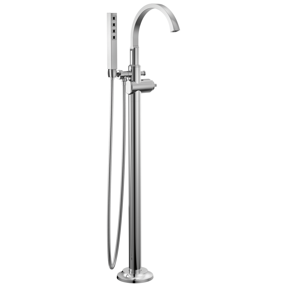 Delta - Floor Mount Tub Filler Trim - Lumicoat® Chrome - T4788-PR-LHP-FL