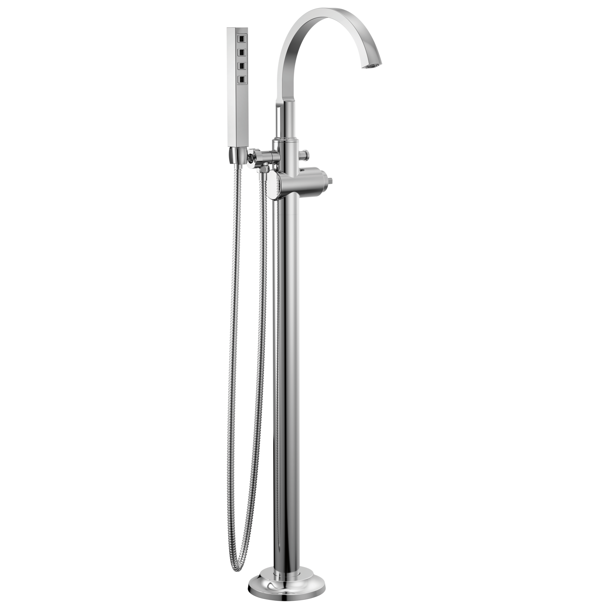 Delta - Floor Mount Tub Filler Trim - Lumicoat® Chrome - T4788-PR-LHP-FL