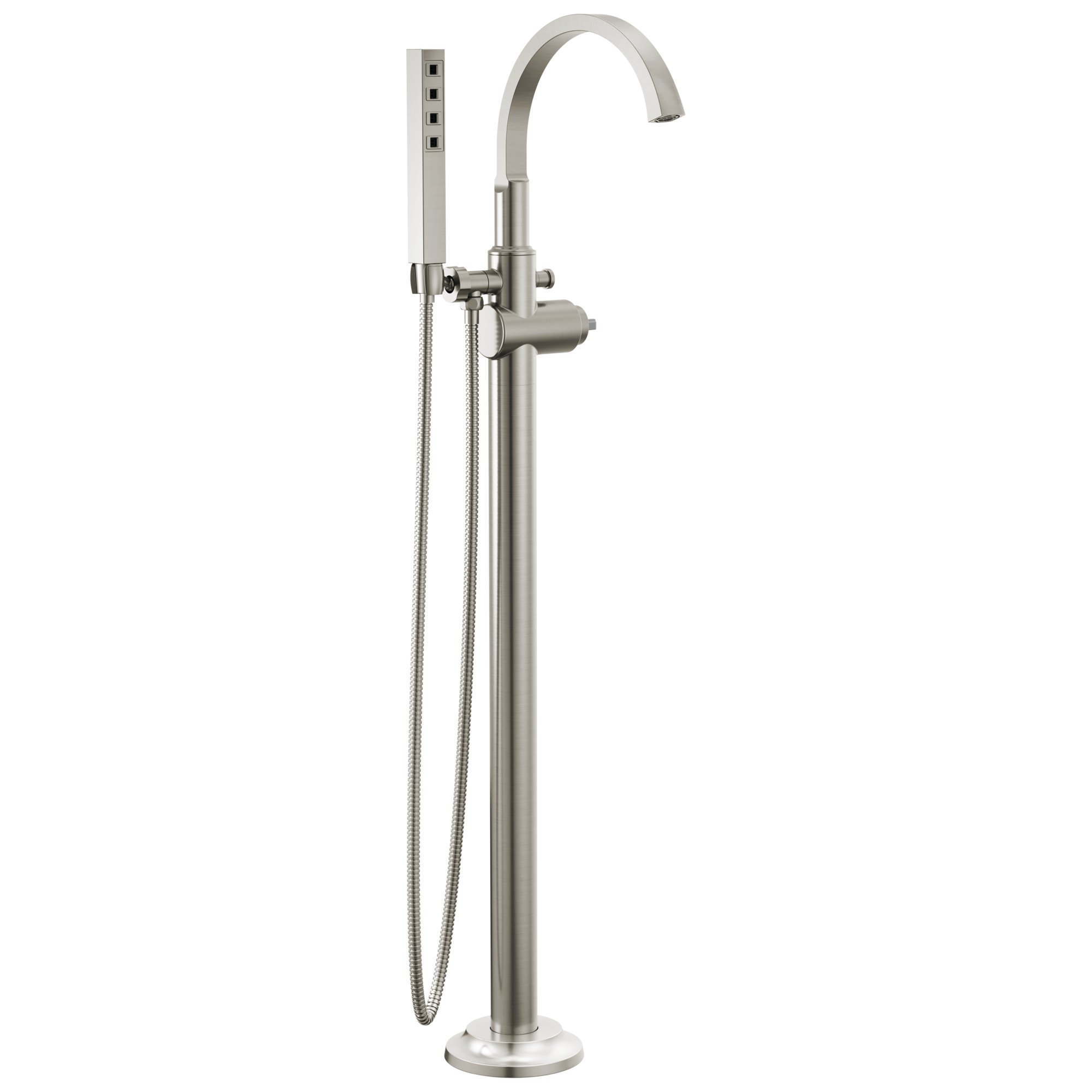 Delta - Floor Mount Tub Filler Trim - Lumicoat® Stainless - T4788-SS-PR-LHP-FL