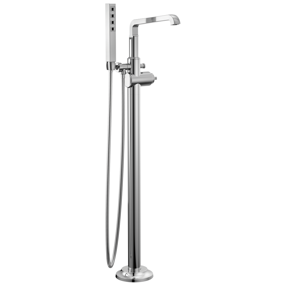 Delta - Floor Mount Tub Filler Trim - Lumicoat® Chrome - T4789-PR-LHP-FL