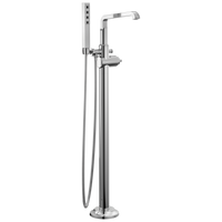 Delta - Floor Mount Tub Filler Trim - Lumicoat® Chrome - T4789-PR-LHP-FL