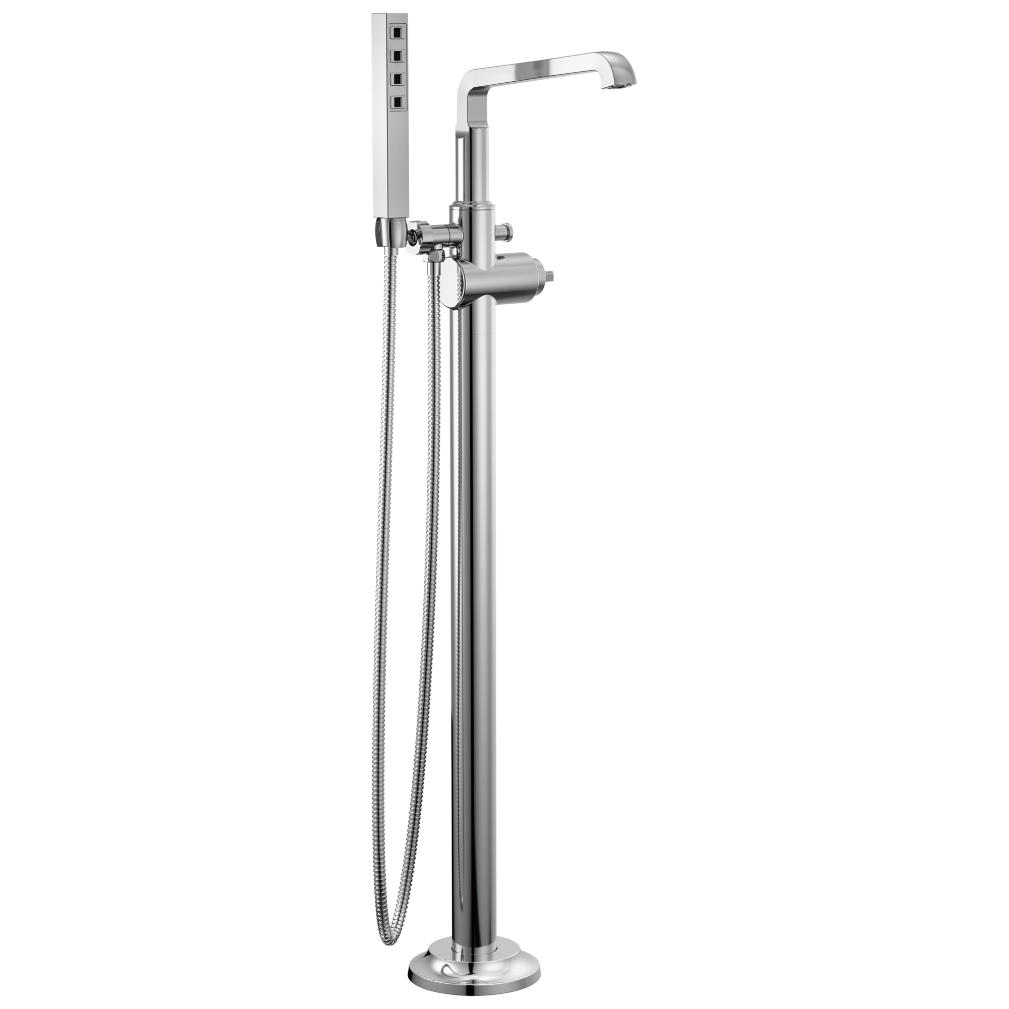 Delta - Floor Mount Tub Filler Trim - Lumicoat® Chrome - T4789-PR-LHP-FL