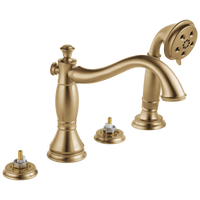 Delta - Roman Tub with Hand Shower Trim - Less Handles - Champagne Bronze - T4797-CZLHP