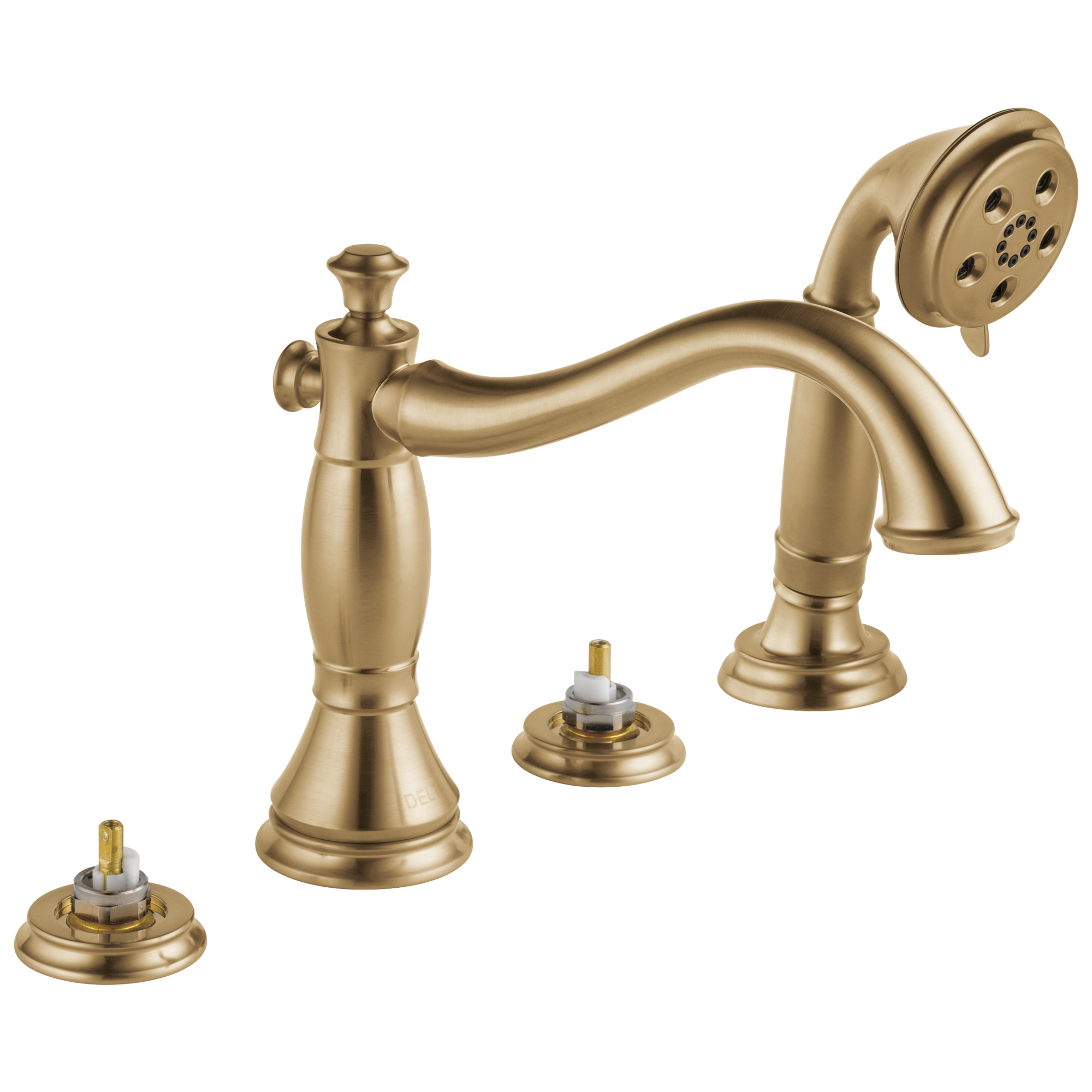 Delta - Roman Tub with Hand Shower Trim - Less Handles - Champagne Bronze - T4797-CZLHP