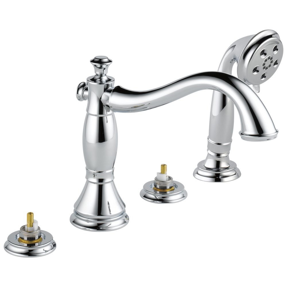 Delta - Roman Tub with Hand Shower Trim - Less Handles - Chrome - T4797-LHP