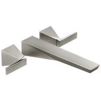 Delta - Wall Mount Tub Filler Trim - Lumicoat® Stainless - T5743-SS-PR-WL