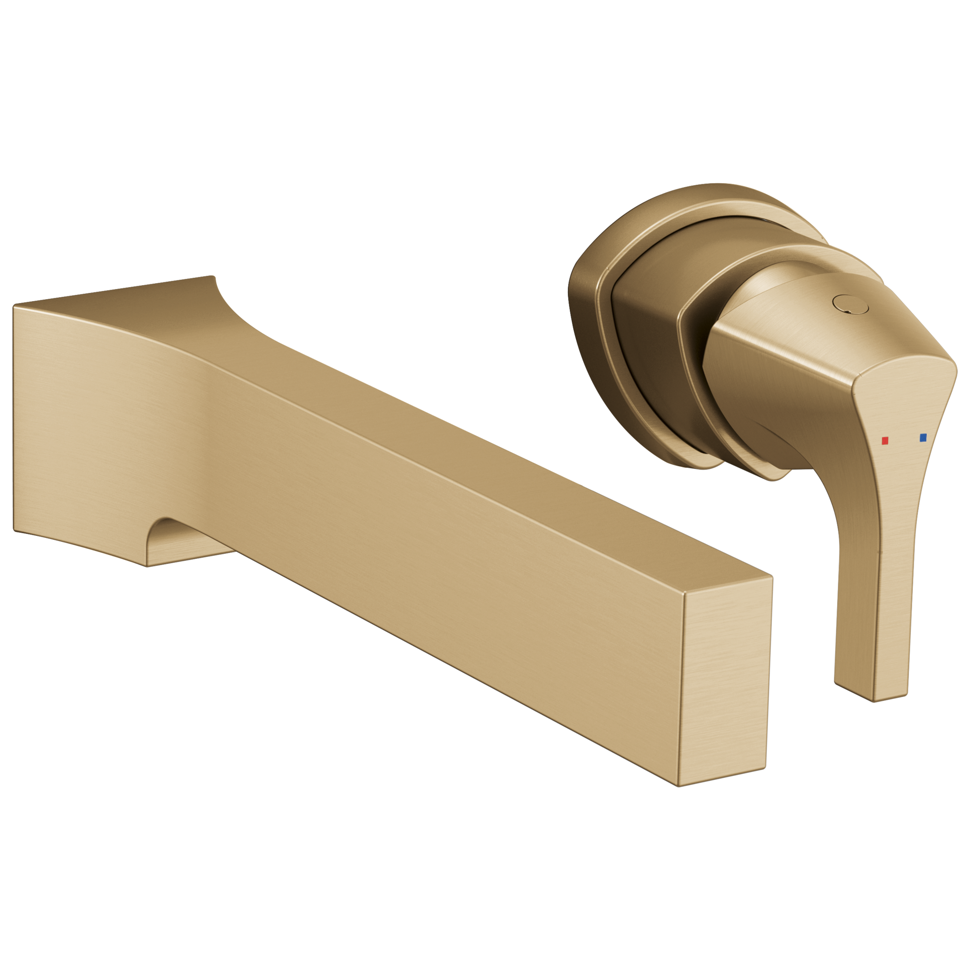 Delta - Single Handle Wall Mount Bathroom Faucet Trim - Champagne Bronze - T574LF-CZWL