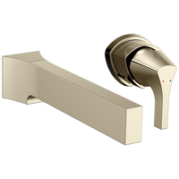 Delta - Single Handle Wall Mount Bathroom Faucet Trim - Polished Nickel - T574LF-PNWL