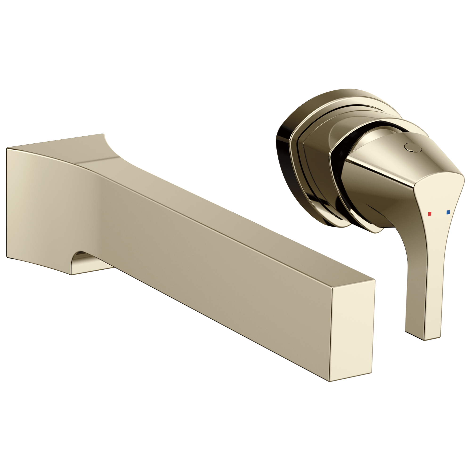 Delta - Single Handle Wall Mount Bathroom Faucet Trim - Polished Nickel - T574LF-PNWL