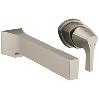 Delta - Single Handle Wall Mount Bathroom Faucet Trim - Stainless - T574LF-SSWL