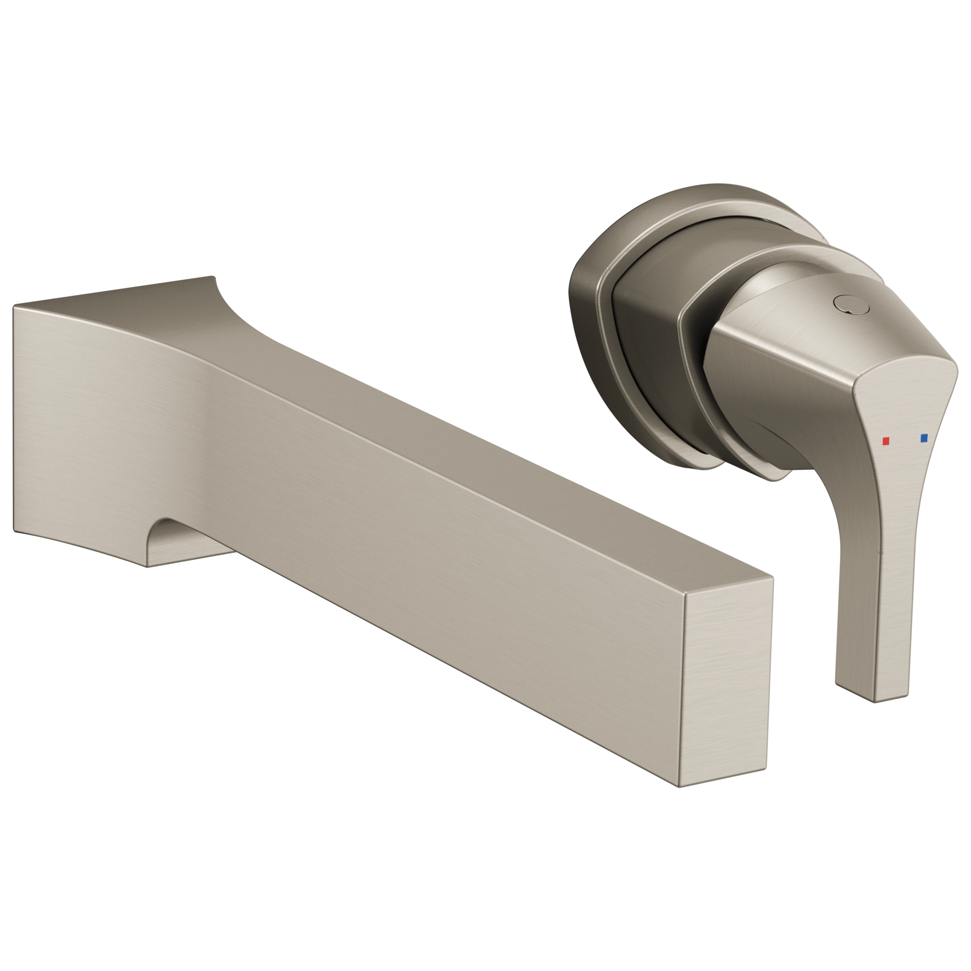 Delta - Single Handle Wall Mount Bathroom Faucet Trim - Stainless - T574LF-SSWL