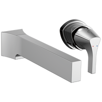 Delta - Single Handle Wall Mount Bathroom Faucet Trim - Chrome - T574LF-WL