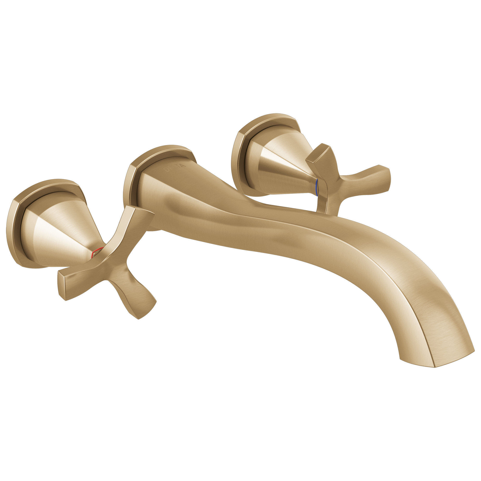 Delta - Wall Mounted Tub Filler - Lumicoat® Champagne Bronze - T57766-CZ-PR-WL