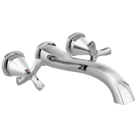 Delta - Wall Mounted Tub Filler - Lumicoat® Chrome - T57766-PR-WL