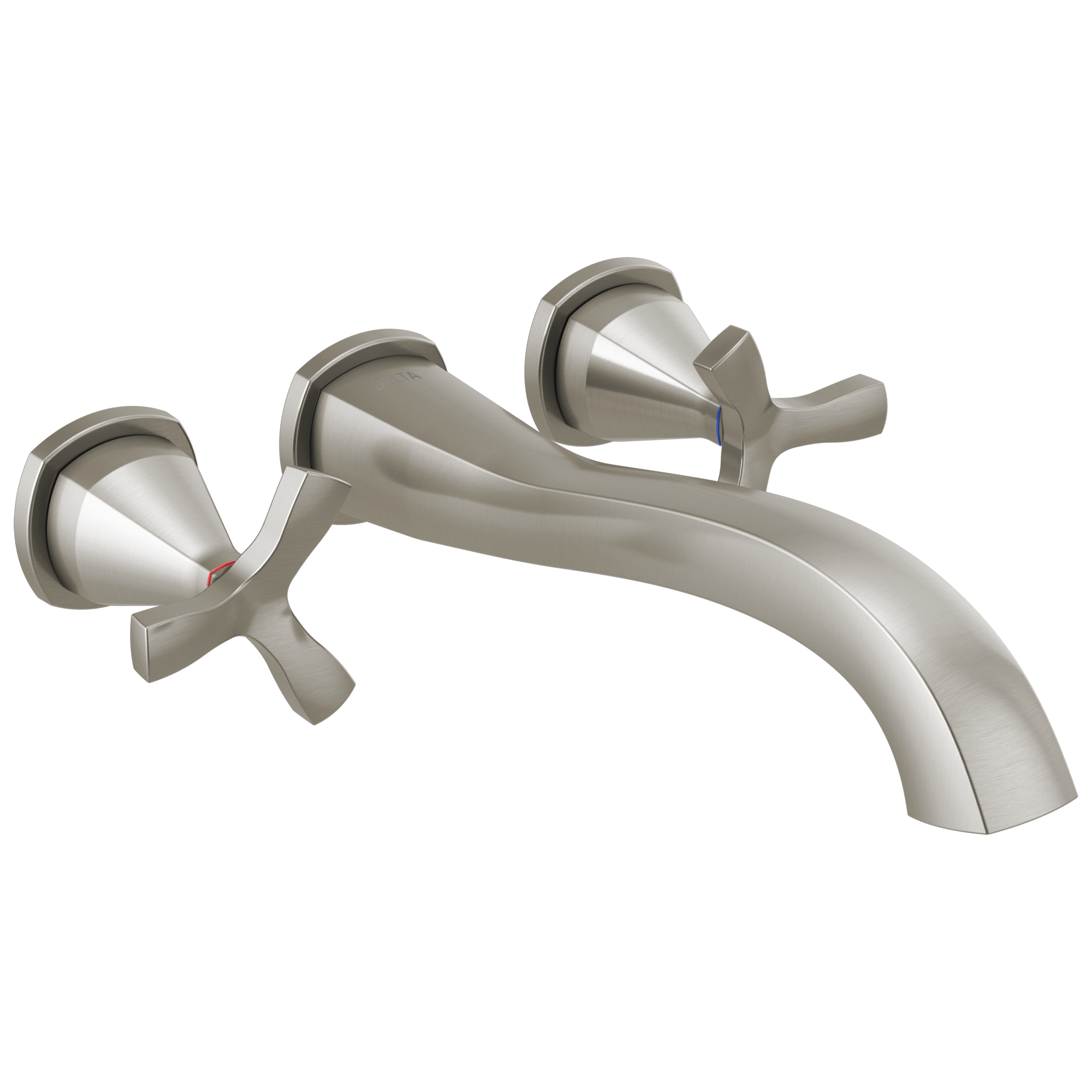 Delta - Wall Mounted Tub Filler - Lumicoat® Stainless - T57766-SS-PR-WL