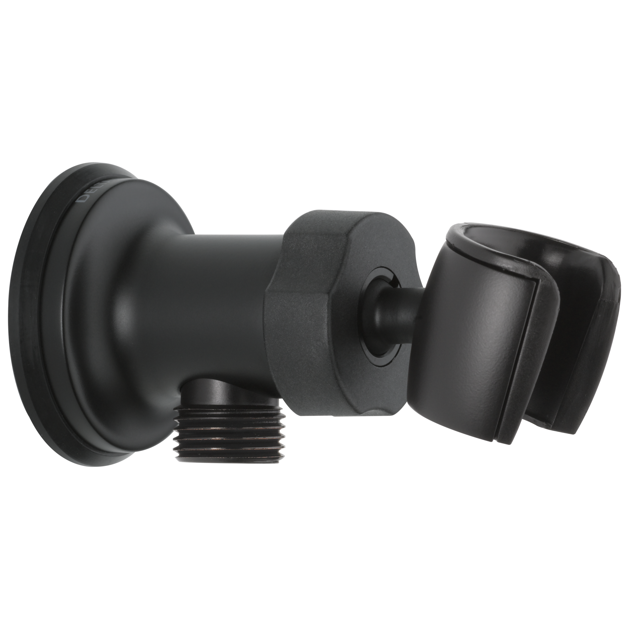 Delta - Adjustable Wall Mount Elbow - Matte Black - U4985-BL-PK