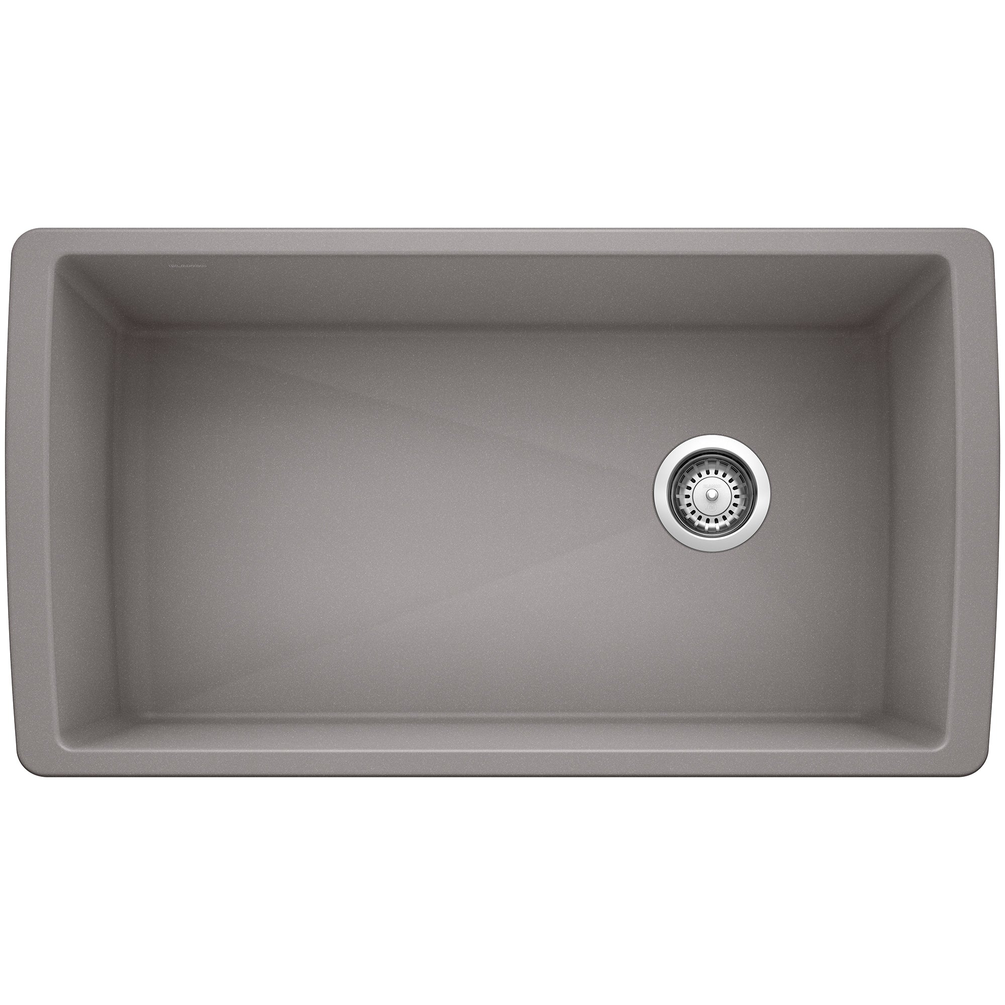 Blanco - 441770 - Diamond SILGRANIT 33" Super Single Undermount Kitchen Sink - Metallic Gray