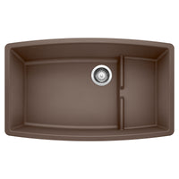 Blanco - 440063 - Performa Cascade SILGRANIT 32" Single Bowl Undermount Kitchen Sink with Colander - Café