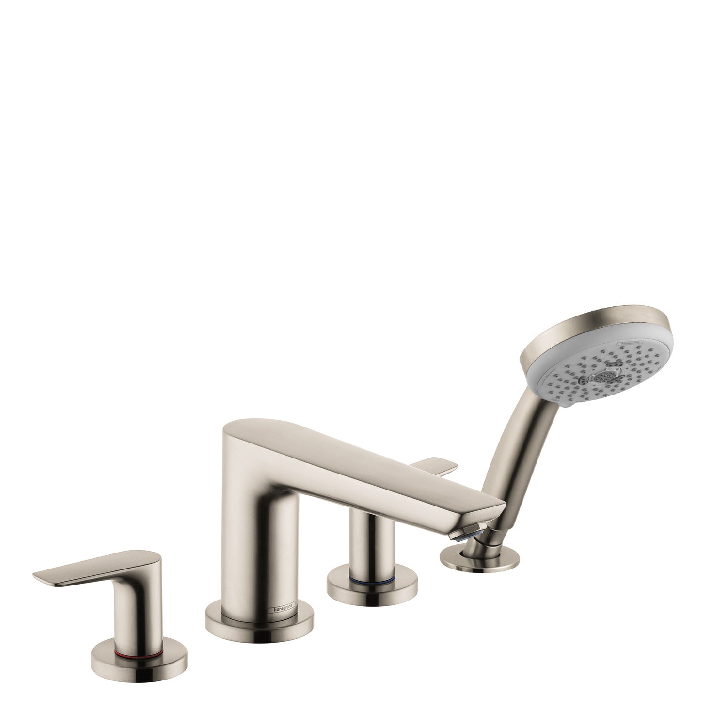 4-Hole Roman Tub Set Trim with 1.8 GPM Handshower in Multiple Finishes