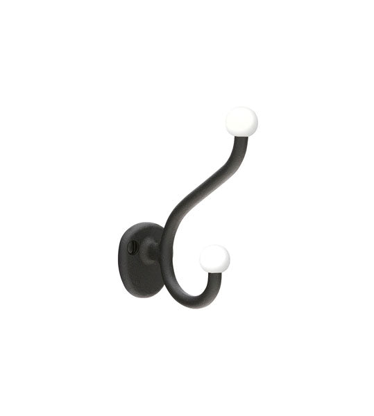 Emtek - 25050FBS - Wrought Steel Robe Hook, FBS