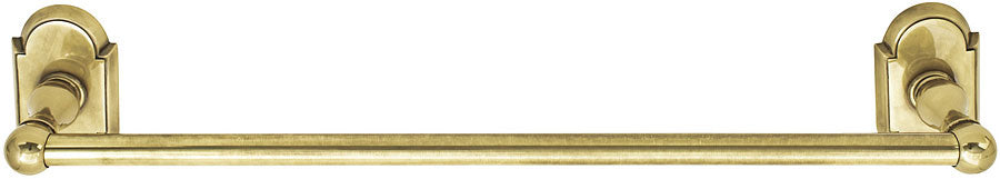 Emtek - 260220US7 - Traditional Brass Towel Bar 24", Regular Rosette, US7