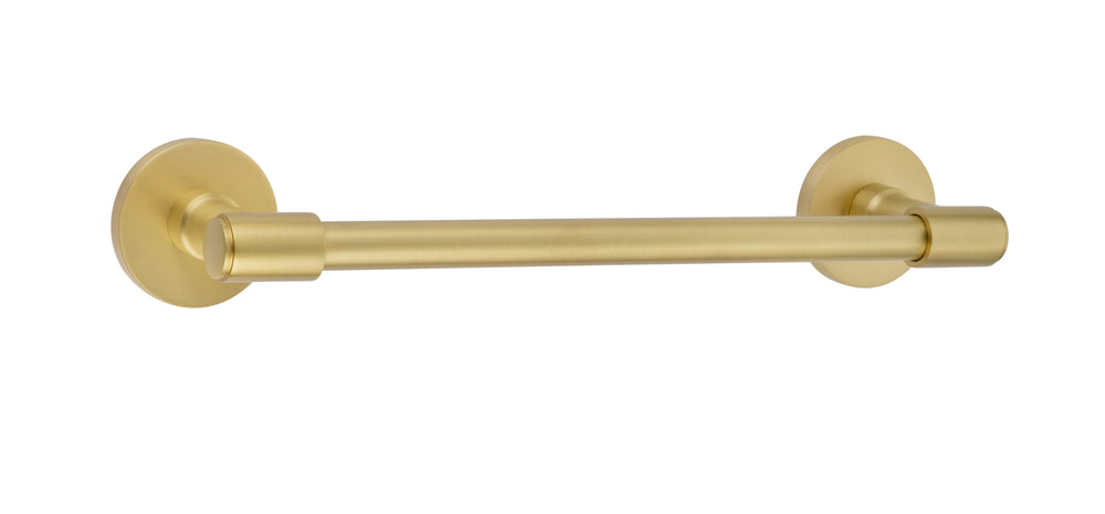Emtek - 290250US4 - Transitional Brass Towel Bar 12", Regular Rosette, US4