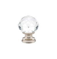 Emtek - 86003US14 - Diamond Glass Cabinet Knob, 1", US14