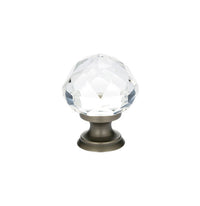 Emtek - 86003US15A - Diamond Glass Cabinet Knob, 1", US15A