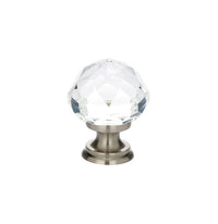 Emtek - 86003US15 - Diamond Glass Cabinet Knob, 1", US15