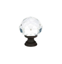 Emtek - 86003US19 - Diamond Glass Cabinet Knob, 1", US19