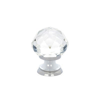 Emtek - 86003US26 - Diamond Glass Cabinet Knob, 1", US26