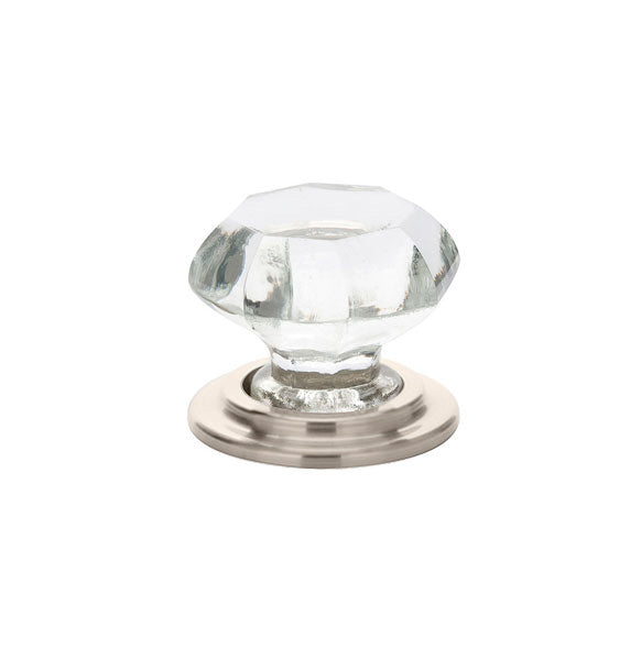 Emtek - 86028US14 - Old Town Glass Wardrobe Knob, 1-3/4", US14