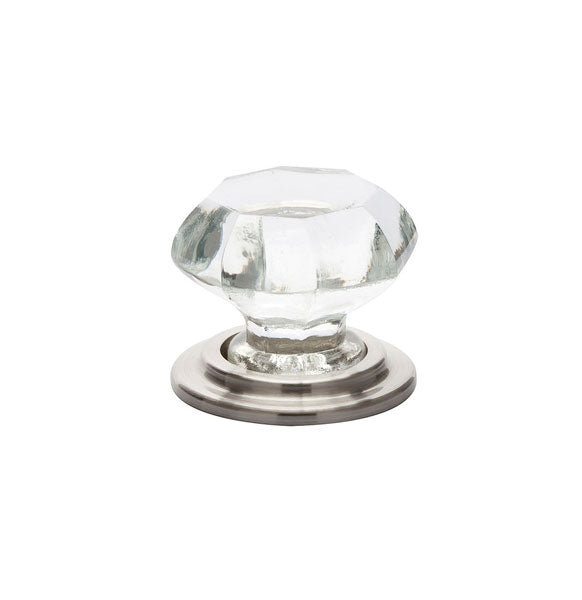 Emtek - 86028US15 - Old Town Glass Wardrobe Knob, 1-3/4", US15