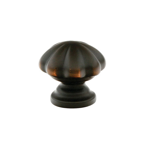 Emtek - 86121US10B - Melon Cabinet Knob, 1", US10B