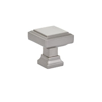 Emtek - 86295US15 - Geometric Square Knob, 1-1/4", US15