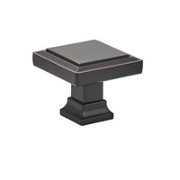 Emtek - 86296US10B - Geometric Square Knob, 1-5/8", US10B