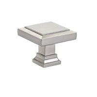 Emtek - 86296US15 - Geometric Square Knob, 1-5/8", US15