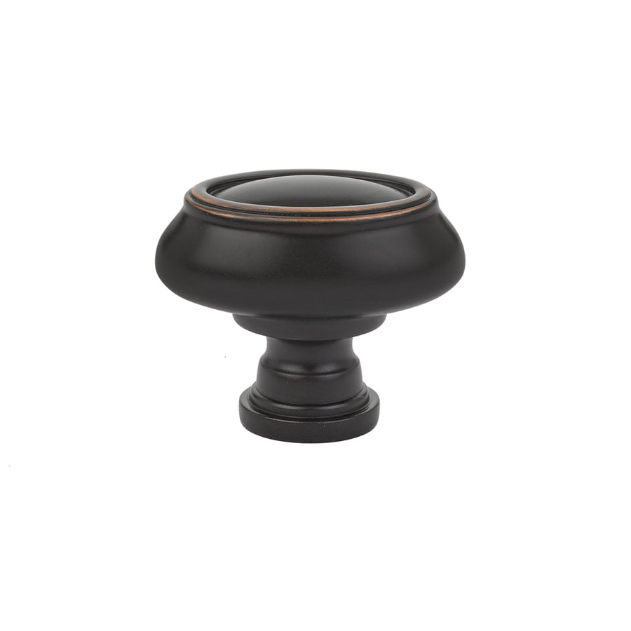 Emtek - 86306US10B - Geometric Oval Knob, 1-3/4", US10B