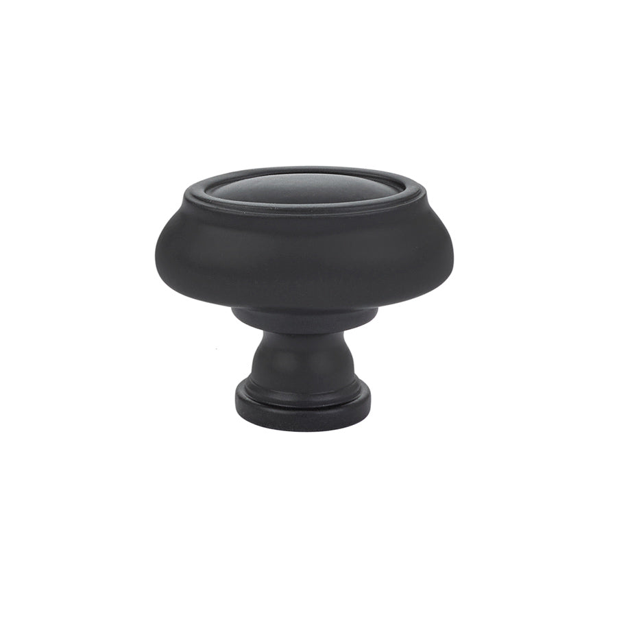 Emtek - 86306US19 - Geometric Oval Knob, 1-3/4", US19