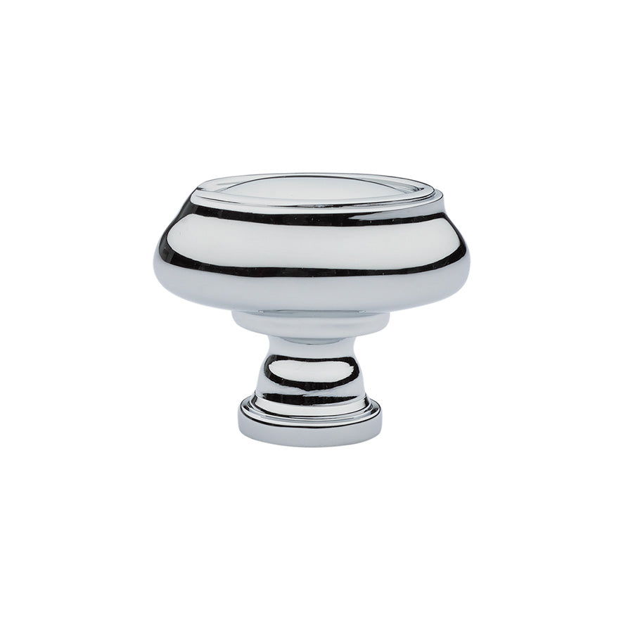 Emtek - 86306US26 - Geometric Oval Knob, 1-3/4", US26