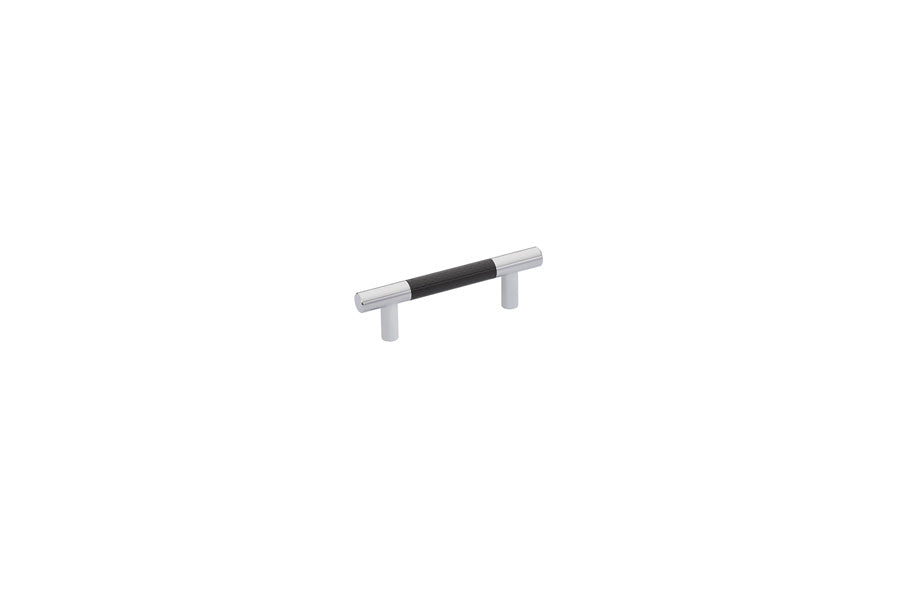 Emtek - 86376US26 - Carbon Fiber Bar Pull, Black,  3" C-C, US26  (Discontinued with inventory. Call for availability.)