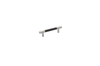 Emtek - 86377US15 - Carbon Fiber Bar Pull, Black,  3-1/2" C-C, US15  (Discontinued with inventory. Call for availability.)