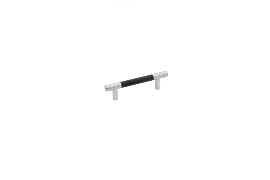 Emtek - 86377US26 - Carbon Fiber Bar Pull, Black,  3-1/2" C-C, US26  (Discontinued with inventory. Call for availability.)