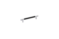 Emtek - 86379US26 - Carbon Fiber Bar Pull, Black,  5" C-C, US26  (Discontinued with inventory. Call for availability.)