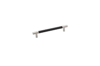 Emtek - 86380US15 - Carbon Fiber Bar Pull, Black,  6" C-C, US15  (Discontinued with inventory. Call for availability.)